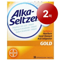 Alka-Seltzer Gold 소화 기능 관리 골드 발포정 36정 1팩, 2팩