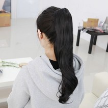 [지더블유]지더블유 포니테일 집게 가발 자바니즈 JP://JP1F28C5 가발 여성가발 패션가발 반가발 부분가발, 1, 다크브라운