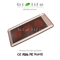 접이식 마사지 침대 베드 Ceratonic 적외선 ceragem 유사한 온열 요법 세라믹 스톤 건강 전기석 매트리스, 110V, 미국 플러그, 01 110V_02 미국 플러그