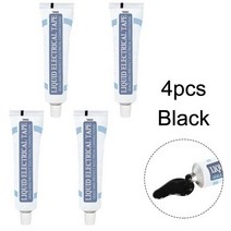 액체 절연 전기 테이프 2 색 램프 보드 10 개 전자 실란트 빠른 건조 방수 30ml, [05] Balck 4개