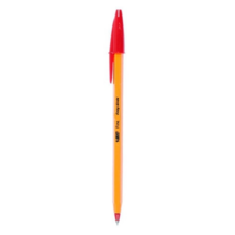 BIC 빅볼오렌지화인 12개입 0.7mm, 적색, 4세트