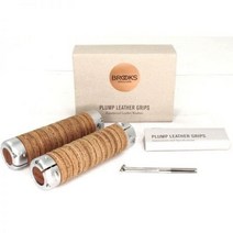 브룩스 Plump 가죽/알루미늄 자전거 그립 135mm Honey 브라운