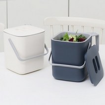 네이쳐리빙 모노블 음식물 쓰레기통 3L, 네이비
