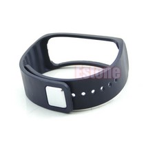 Samsung Galaxy Gear R350 내구성 땀 방지 브레이슬릿 조절 가능한 TPE 교체 밴드 스마트 워치 스트랩과 호환됩니다., 네이비 블루