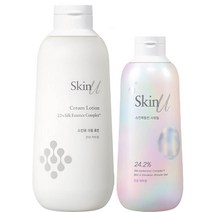 해피바스 스킨유 크림 로션 건성피부용 400g+스킨유 샤워젤 건성피부용 300ml 증정 스킨케어성분 까칠피부 각질진정케어 바디세트, 1세트