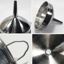 스테인레스 깔때기 12cm 14cm 16cm 깔대기, 본상품선택, 롱깔때기중(140ml)