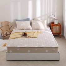 알러지케어 모기걱정없이 고정밴딩 사계절 매트리스 침대패드 SS Q K 라지킹사이즈, 별오트밀