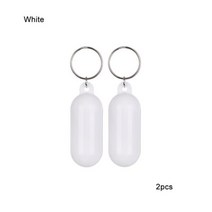 카약 플로팅 키링 펜더 부력 링 2 개 해양 세일링 보트 플로트 운하 키 체인 로잉 수상 스포츠 액세서리, 하얀