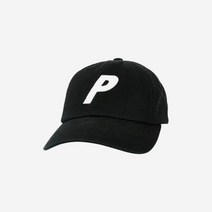 [정품] 팔라스 P 6-패널 캡 블랙 - 23FW Palace 6-Panel Black