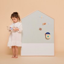 [바보사랑] 릴리후스 투톤 M 유아 자석 칠판 보드, 색상:데니쉬베이지 / 프레임:브라운