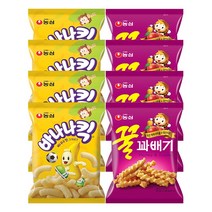 농심 스낵 바나나킥 4봉 꿀꽈배기 4봉, 단품, 단품