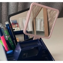 휴대용사각손거울 미니화장거울 핸디거울 미니손거울 컴팩트, 핸디거울 블랙