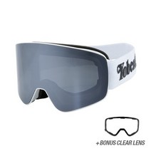 YOBEAT PENIDA MAGNETIC GOGGLE [매트화이트&실버미러] 요비트 페니다 마그네틱 고글 스노우고글 스키고글, 단품
