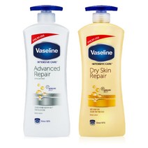 유니레버 바세린 바디로션 600ml 드라이 스킨(깊은보습)+어드밴스드(고보습)