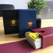 용량 타로 카드 상자 pu 가죽 케이스 컨테이, R