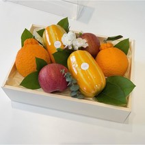 광주 스위띠끄 혼합투명상자 과일바구니 광주과일 과일선물 성주참외, 매듭태슬, 직접배송