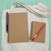 크라프트 커버 드로잉 연습장 스프링 무선 노트 A6