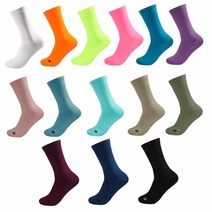 타니스 무봉제 사이클 크루 자전거 양말, S (220~240), 블랙