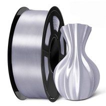 3D프린터 필라멘트 PLA 실크 1kg 1.75mm SUNLU 국내정품, silk Gray