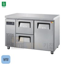 그랜드우성 카페형 서랍식 냉장고 우유보관 1200 업소용 냉장고 GWFM-120DT-2L, 올서랍 4칸