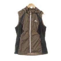 네파 브라운 체크 등산슬림조끼 여자 XS 5220