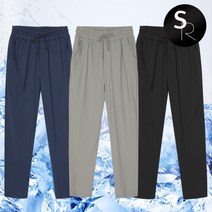[스타일랑] 아이스버킷 남성 여름 시원한 트리코트 무지 밴딩 바지