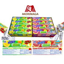 모리나가 하이츄 카라멜57g (자몽6개+레몬6개) (자몽6개+파인애플6개) (파인애플6개+레몬6개) (포도6개+딸기6개), 자몽6+레몬6