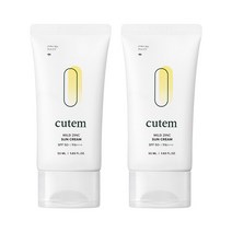 큐템 마일드 징크 선크림 50ml x2 /무기자차/저자극/자외선차단제, 상세페이지 참조, 상세페이지 참조, 상세페이지 참조
