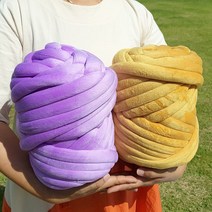 벨벳 패브릭얀 자이언트얀, 레드, 500g
