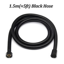 샤워 스프레이 스마트 온도 표시 LED 4가지 모드 조절 가능한 고압 절수 분무기 욕실 부품, [05] Black Hose, [05] Black Hose