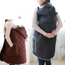 국산 패딩 아기담요 후드망토 아기띠워머 포대기 3컬러, 네이비