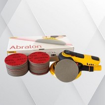 광택기 자동차 무선 폴리셔 차량용 왁싱기 셀프 광택 폴리싱 3 인치 미르카 오비탈 로토 연마 사포 7mm 플록 자체 접착 스폰지 사포 그라인딩 블록 퍼티 샌딩 도구, P180_15 PCS