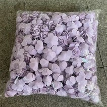 조화 가랜드 핑크뮬리 생화같은 야자 망고튤립 50/100/200/500 개 3cm거품 장미, 연보라색, 50