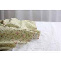 어룸 대폭 린넨 클래식 미니쉐비로즈린넨 (2컬러), 올리브그린