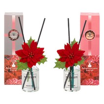 FCX 크리스마스 포인세티아 선물세트 디퓨저1+1, 06_홀리잎루나병, 드롭생화