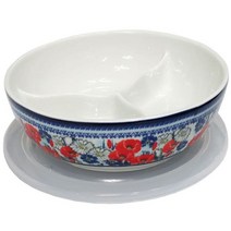 도자기 나눔 접시 밀폐용기 반찬통 그릇 찬합 19cm - 2023968EA, 팬지, 본상품선택