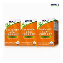 나우푸드 초임계추출 쏘팔메토&아연 60캡슐 3박스 6개월분