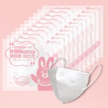 소확행몰 헬케어 유아용 마스크 3중필터 비말차단 아기용 영아 2세~5세 - 10개, 20개