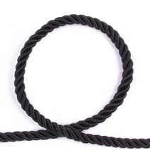 자동차 견인로프 차량용 산업용 해먹 로프 다용도 줄 가방 꼰 트위스트 실크 직경 꼰, 검은색, 6mm