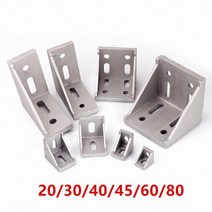 5 20 pcs 2020 2028 3030 3060 4040 4080 6060 8080 알루미늄 코너 브래킷 30 40 45 60 프로파일 커넥터 CNC 라우터, 3030 10PCS