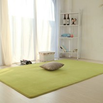 SAMARA 거실용 그린 러그 카펫 겨울 직사각형 사계절 먼지안나는 카페트