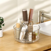 다니엘앤로사 아크릴 화장품 정리대 향수 립스틱 정리함 수납함, 회전 화장품 정리대, 1단