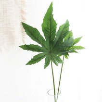 파키라 나뭇잎 조화 1P-여름장식 인테리어 조화 장식 열대 식물 인공 야자수 나무 나뭇잎 촬영 소품, 대