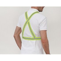 안전표시 보안조끼 야간 작업 반사판 안전조끼 버클 X밴드 배달조끼 형광 특수조끼, 1개