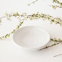 보름달 도자기 접시 이천 도자기 작품 그릇 명품 앞접시