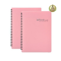 라이브잇 알파 밴드화일 A4 40매, 분홍, 24개입, 분홍