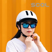 스콜 플레이 어반 자전거헬멧 - 5가지 컬러 / 전기자전거 전동킥보드 미니밸로 롱보드 외, 퓨어 화이트 / L (58~62cm)