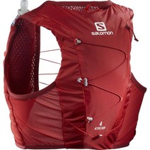 살로몬 Salomon Active Skin 4 Set Running Vest - goji berry/red, XL, GOJI BERRY/RED CHILI
