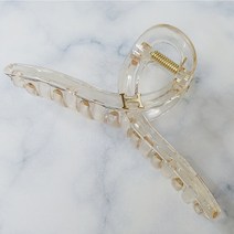 SUNNYDAY 국산 H파츠 꼬임 집게핀 13CM 성인 여성 투명 헤어집게핀 반머리 올림머리 헤어핀 머리핀 명품 헤어클립 PP2