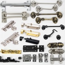 문잠금장치/현관문안전고리 미닫이여닫이문 걸고리 시건장치, 07.잠금장치 오도시 블랙 96x34mm